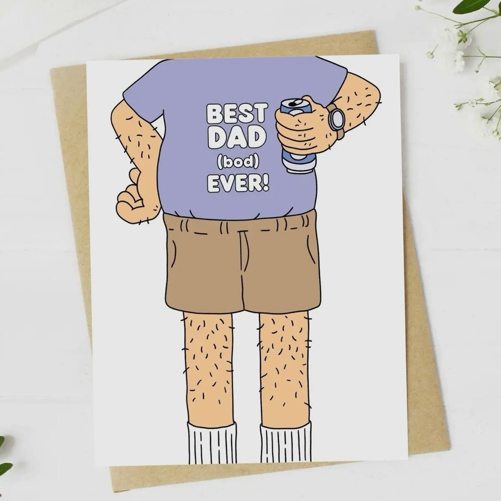 Best Dad Bod Ever Greeting Card